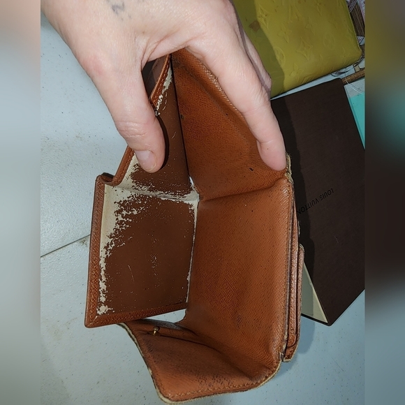 Guc Louis vuitton elise wallet used with flaws vintage monogram see pics - Picture 10 of 12